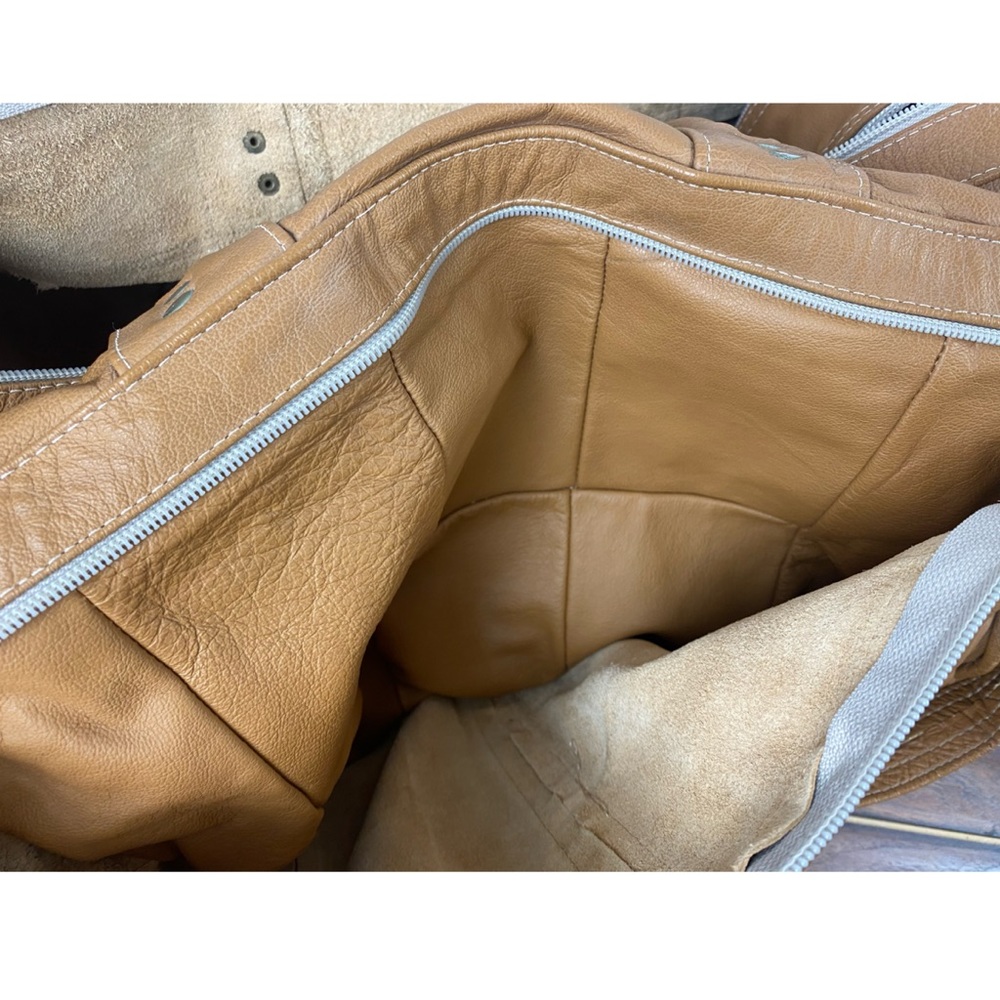 VINTAGE LEATHER weekender - Picture 6 of 10